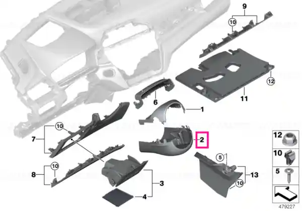 Ofertă limitată Ornament coloană direcție jos - BMW