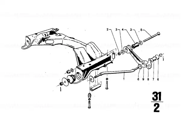 Livrare gratuită Wishbone, right L=381MM - BMW
