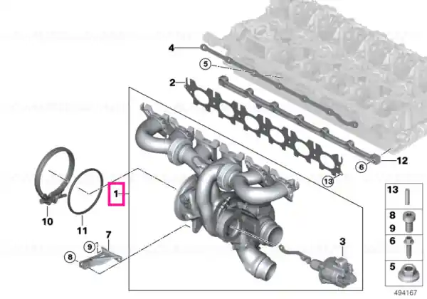 Ultima șansă Turbocharger with exhaust manifold - BMW