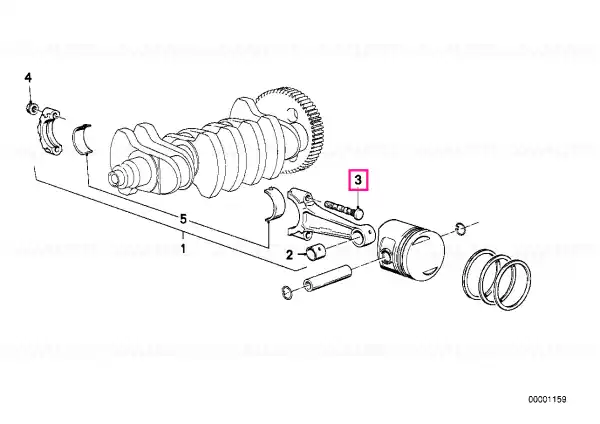 Ofertă specială Connecting rod bolt - BMW Motorrad