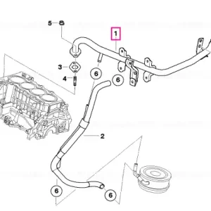 Retur ușor Coolant line - BMW - Mini