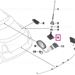 Preț promoțional Antenna amplifier, rod antenna - BMW - Mini