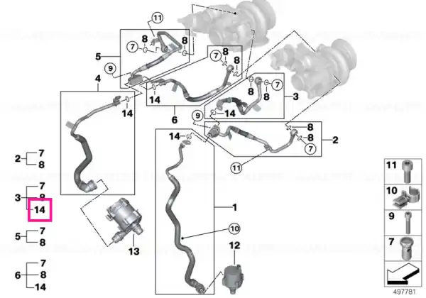 Garnitură inel 9,7X1,5 - BMW Bestseller