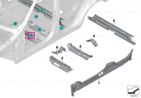 Left front seat console - BMW Livrare gratuită