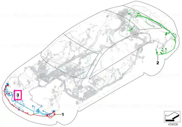 Preț redus Wiring harness, front end - BMW