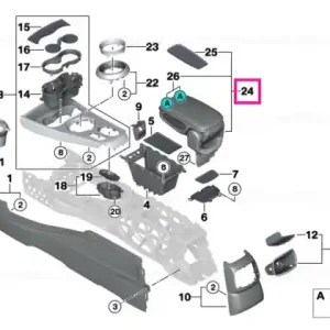 Centre arm rest f telephone - BMW - Mini Lichidare de stoc