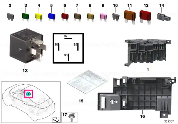 Power distribution box BASIS - BMW Nu rata
