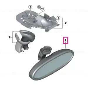 Vezi acum Interior mirror EC / Radio 315 MHZ - BMW - Mini