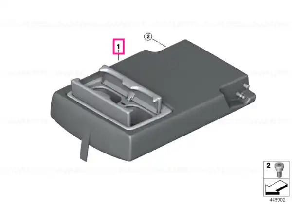 Armrest leather T9GK SAT.GREY - BMW - Mini Plată sigură