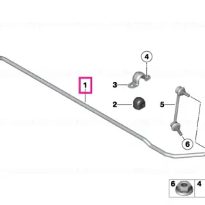 Stabilizer, rear D=17MM - BMW - Mini Cumpără online