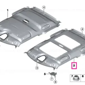 Headlining panoramic roof CARBON BLACK - BMW - Mini Ofertă de sezon