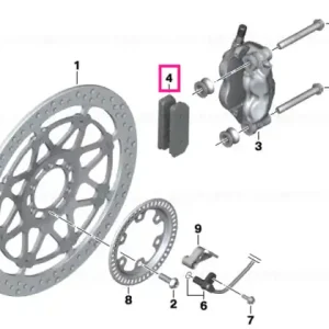 Disponibil imediat Kit plăcuțe frână - BMW Motorrad