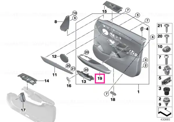 Armrest, left SCHWARZ - BMW Ofertă