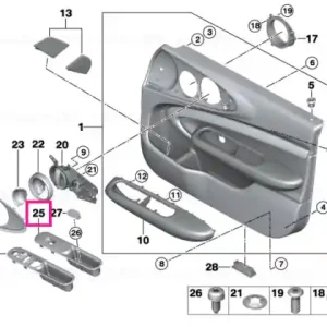 Pull grip, front door - BMW - Mini Disponibil imediat
