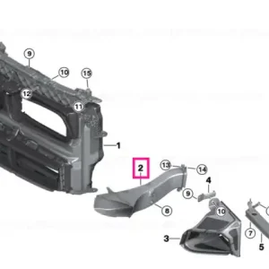 Air duct, brake, left M/MSX - BMW Plată sigură