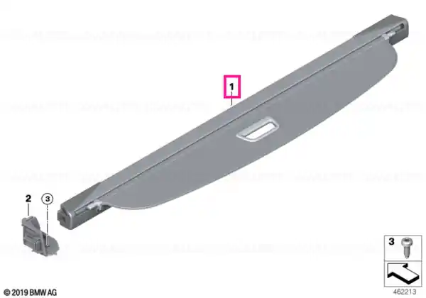 Roller blind f luggage compartment CANBERRABEIGE - BMW Disponibil imediat