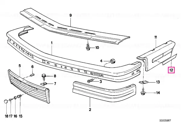 Plată sigură Decorative strip front left - BMW